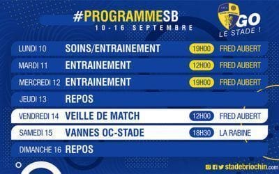 Le programme de la semaine