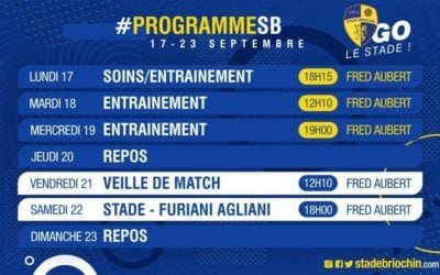 LE PROGRAMME DE LA SEMAINE (17 au 23 Septembre)