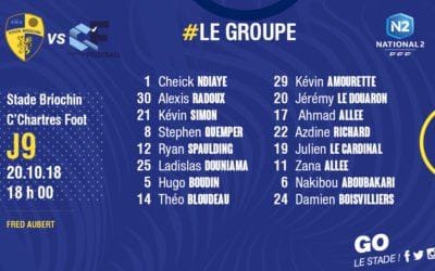 STADE BRIOCHIN – C’CHARTRES FOOTBALL : LE GROUPE
