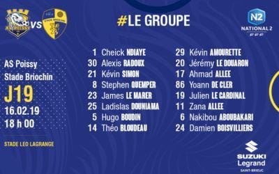 AS POISSY – STADE BRIOCHIN : LE GROUPE