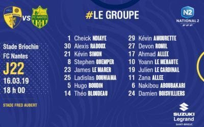 STADE BRIOCHIN – FC NANTES : LE GROUPE