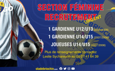 Urgent, le Stade Briochin recrute en section féminine