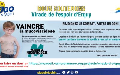Le Stade Briochin soutient VIRADE DE L’ESPOIR D’ERQUY